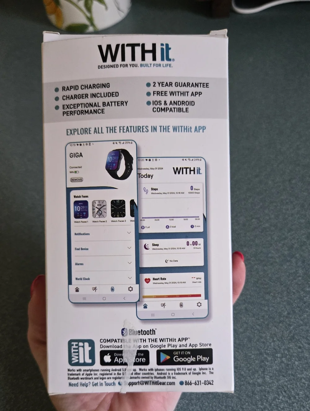 WITHit Giga Smartwatch with AMOLED 2.04